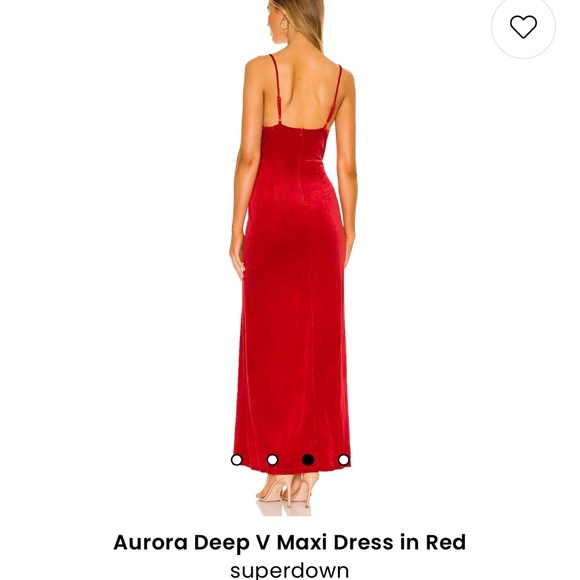 Red velvet dress. - Picture 6 of 6